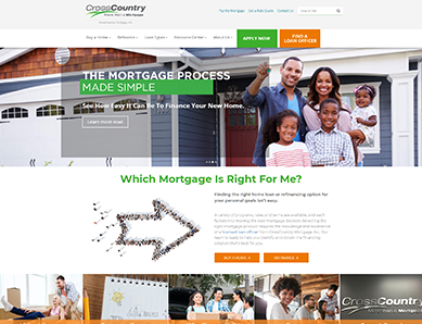 Cross Country Mortgage Screenshot