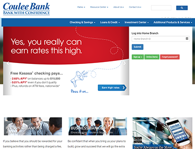 Coulee Bank Screenshot