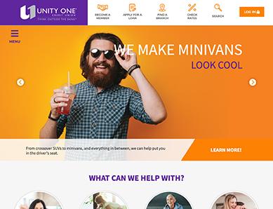 Unity One Credit Union Screenshot